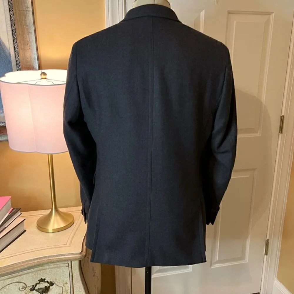 NWOT Men's Banana Republic Wool Twill Charcoal Gray Blazer Size 40R 40 Regular